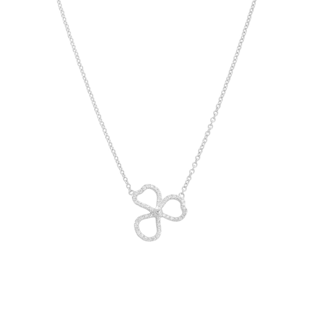 Tiffany & Co. Paper Flowers Diamond Open Flower Necklace Platinum 61626476
