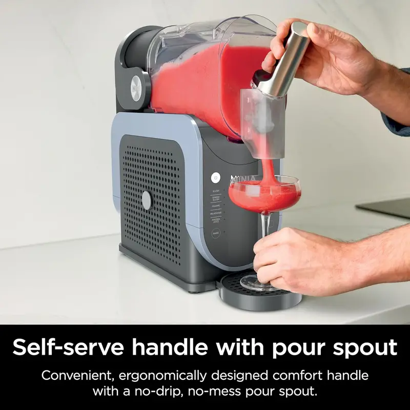 SLUSHi FS301 Frozen Drink Machine – 88 oz RapidChill Slushie Maker with 5 Presets