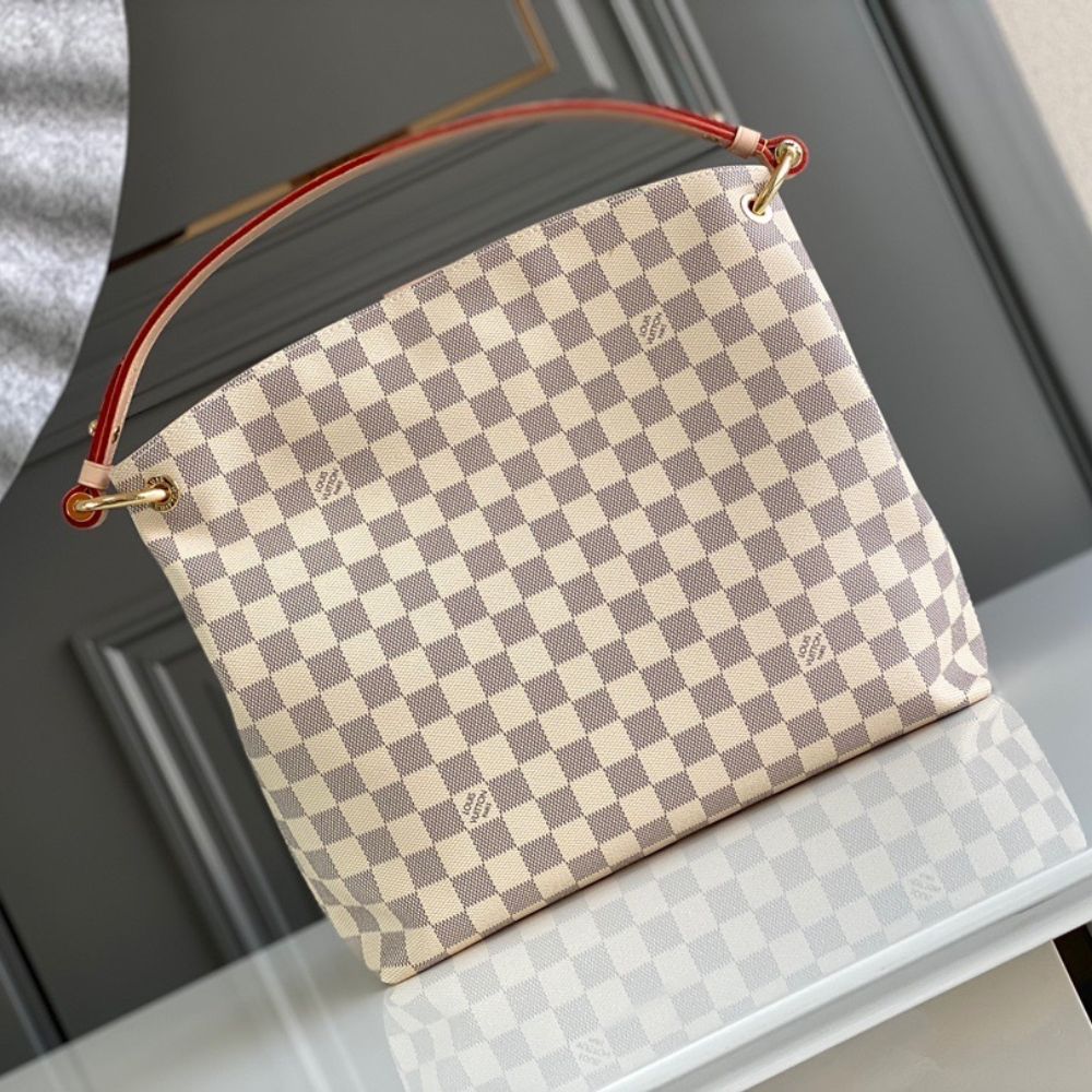 [Premium Quality] – Louis Vuitton Graceful PM Damier Azur 13.8 Inches N42249