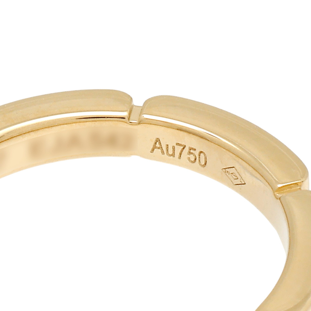 Cartier Mayon Pantale Wedding Ring Semi-pave Setting 18K Yellow Gold Diamond B4221100