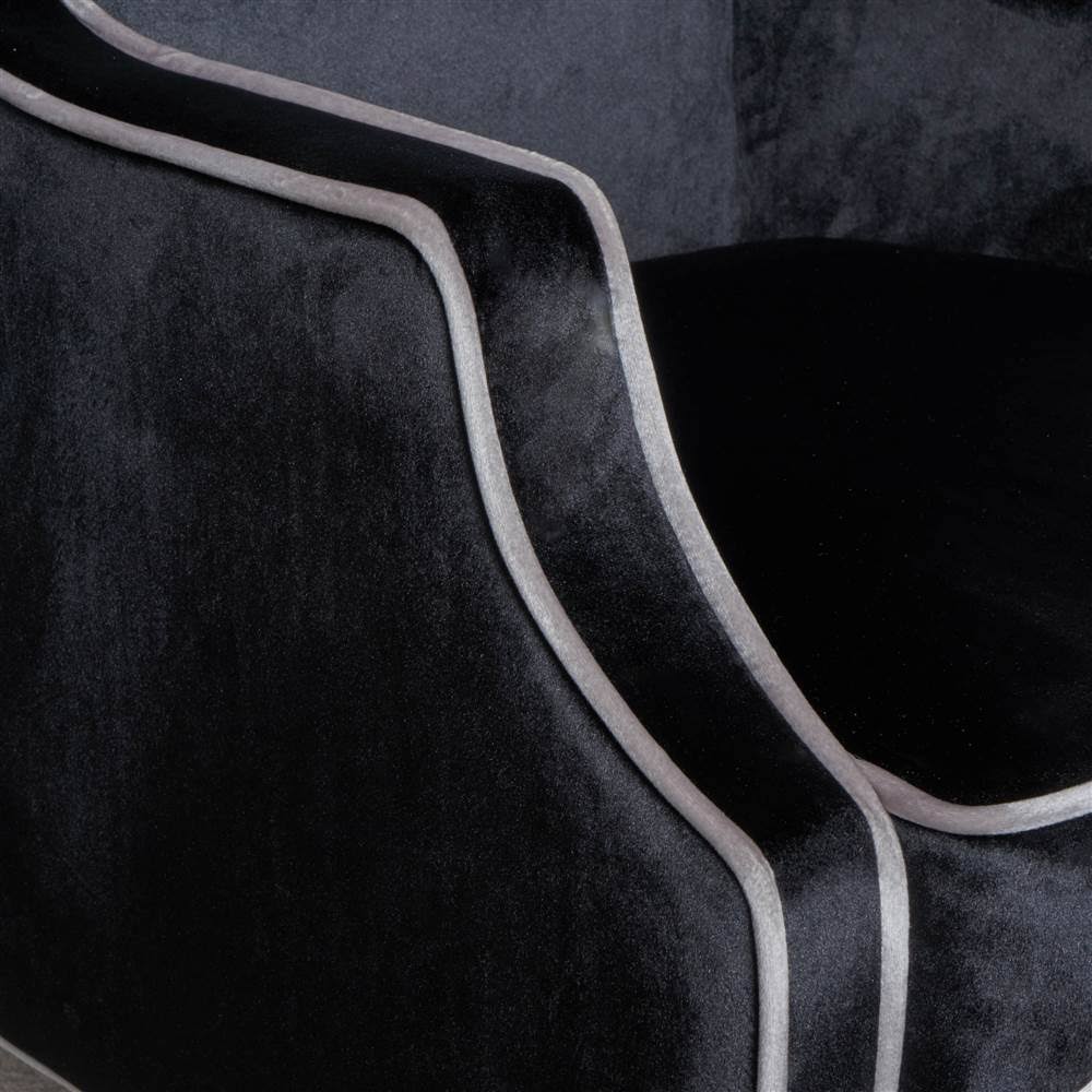 Noble House Velvet Eddison Club Chair
