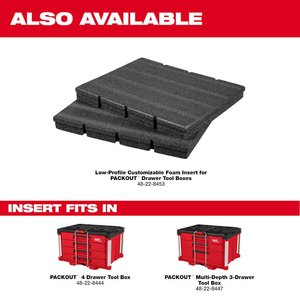 2026 Milwaukee 48-22-8444 PACKOUT 4 Drawer Tool Box
