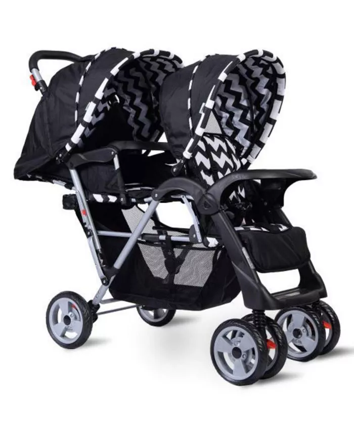 Slickblue Foldable Twin Baby Double Stroller Kids Jogger Travel Infant Pushchair 3 color