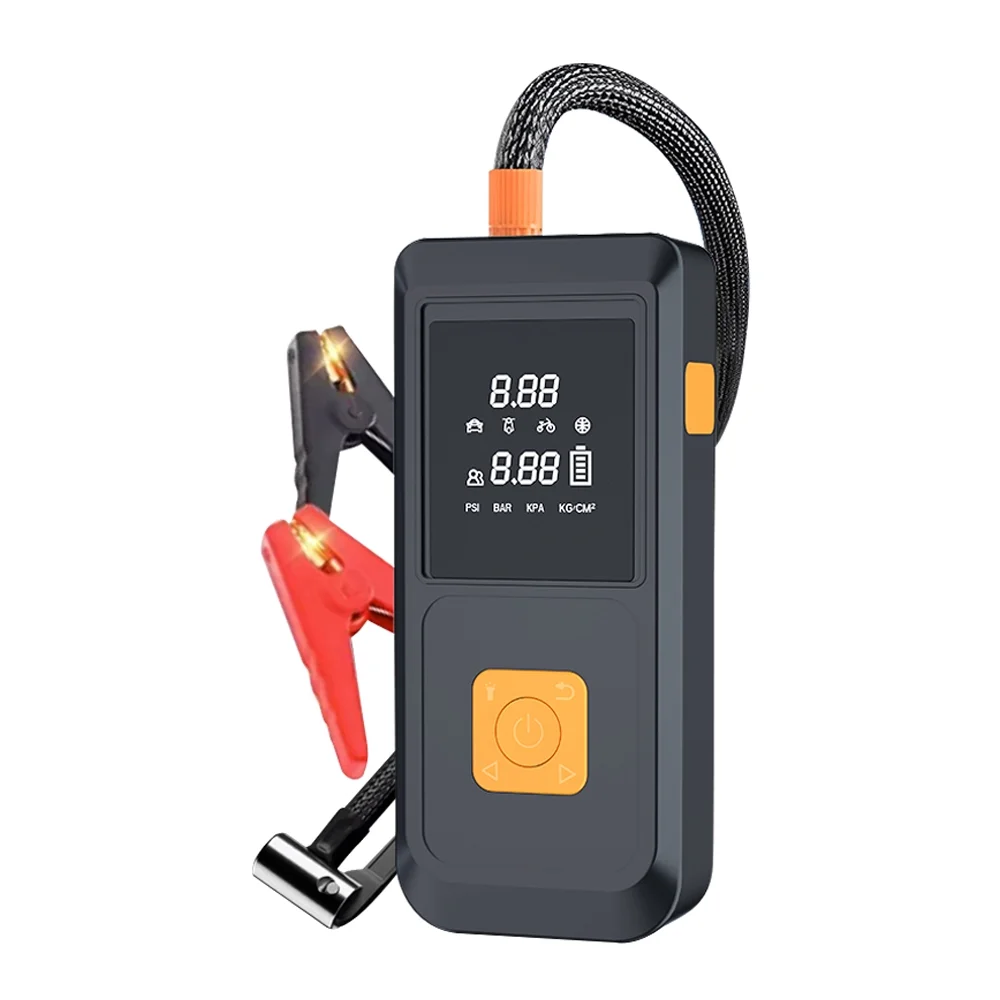 Nebublu Electric inflator,Bank Function Tire Jump Air Compressor Battery Power (Up 1000A Peaks Battery Peaks Battery Power Diesels LED Power Air Compressor 1000A 4.0L or Diesels or Diesels LED