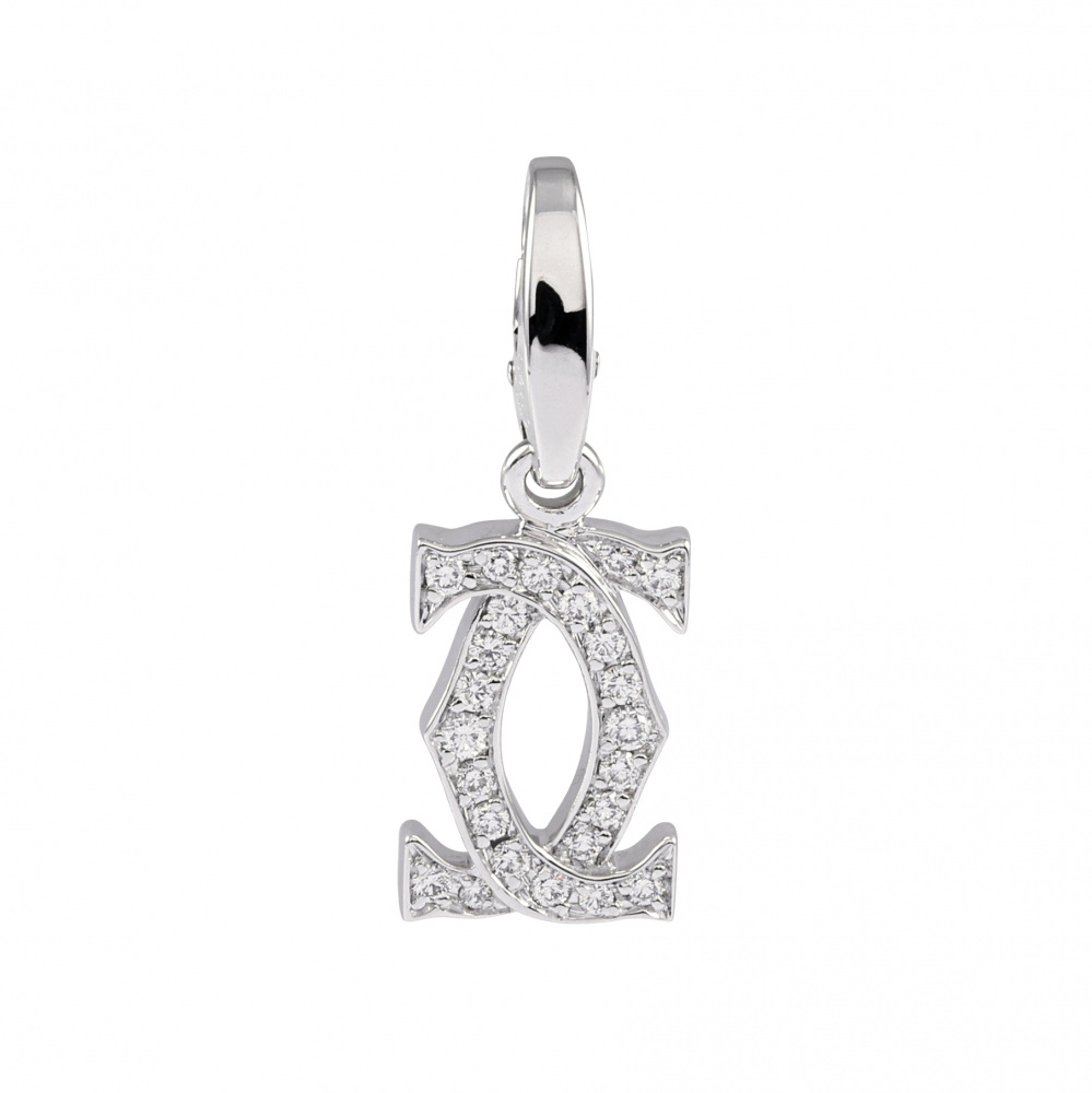 Cartier 2C Accessory 18K White Gold Diamond