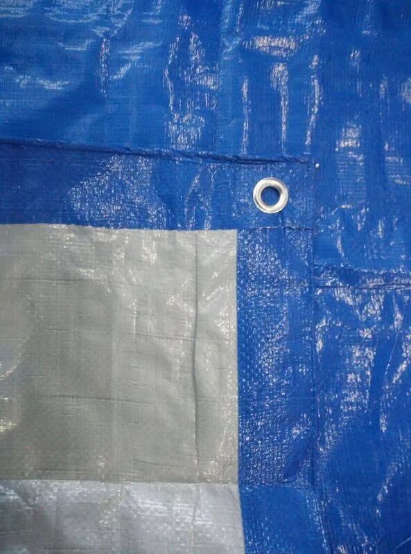 16& x 20& Blue u0026 Silver Multi-Purpose Waterproof Poly Tarp Cover