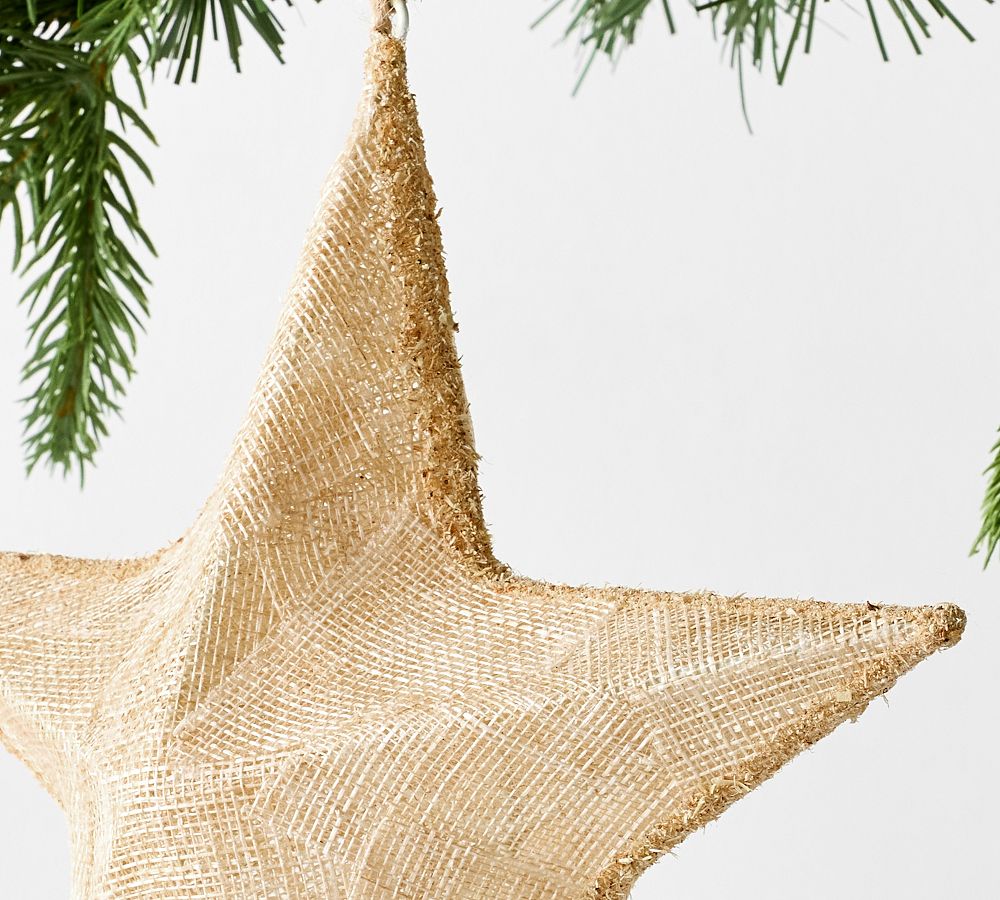 Burlap Star Ornament  sgtnighsdesigns