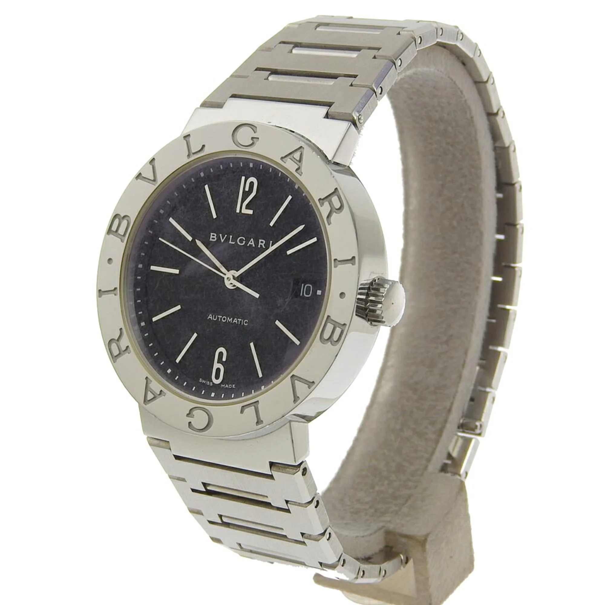 Pre-Owned Bvlgari BVLGARI Watch V8ZB2 BB38SS Stainless Steel Automatic Winding Black Dial Bulgari Men's I213023026 (Good)