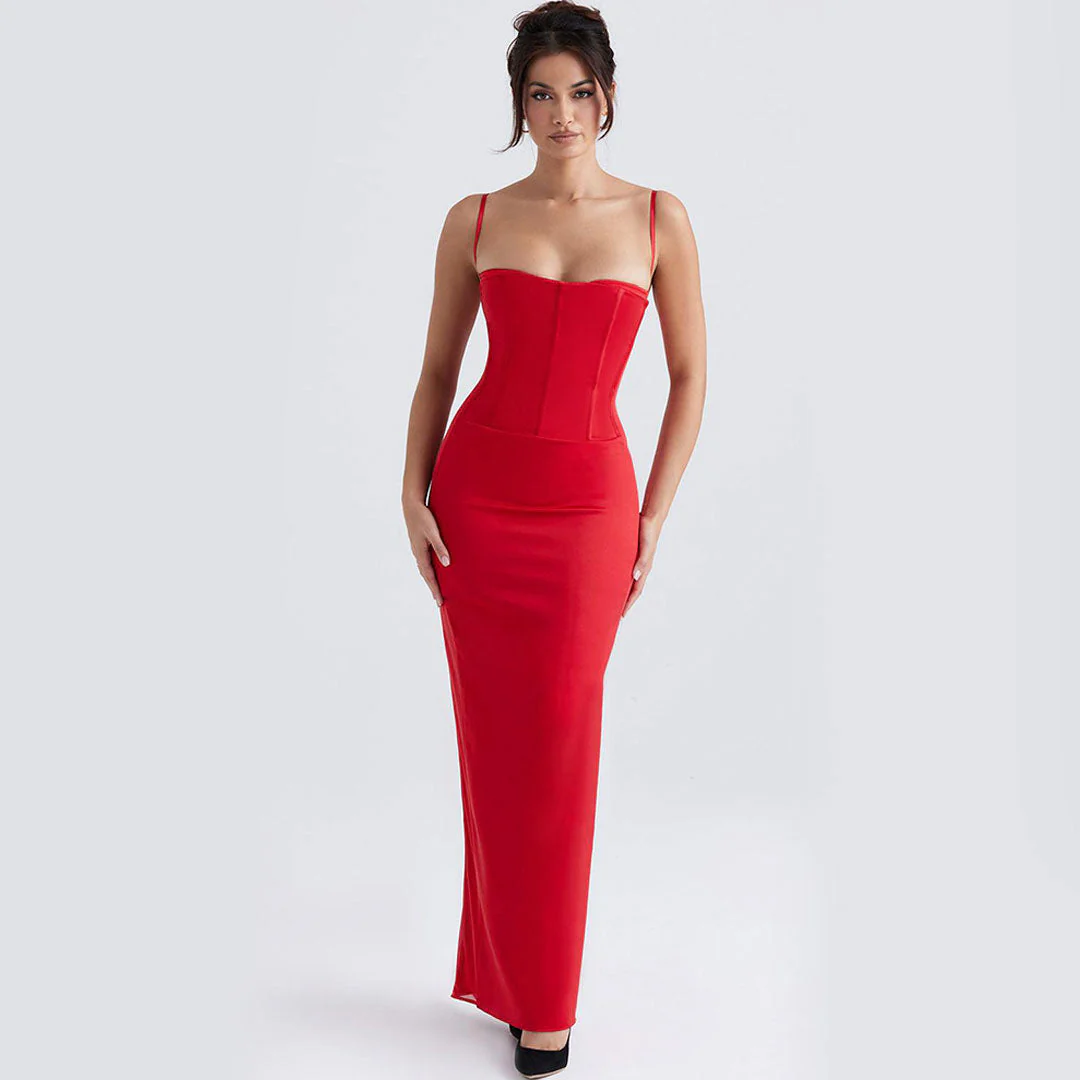 Corset Maxi Evening Gown | Formal Bodycon DressClistos