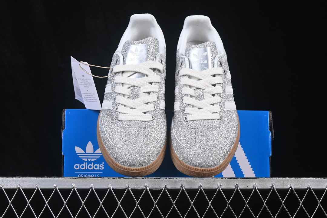 Adidas Samba Og Clover Casual Board Shoes Silver/Argentous KI6264