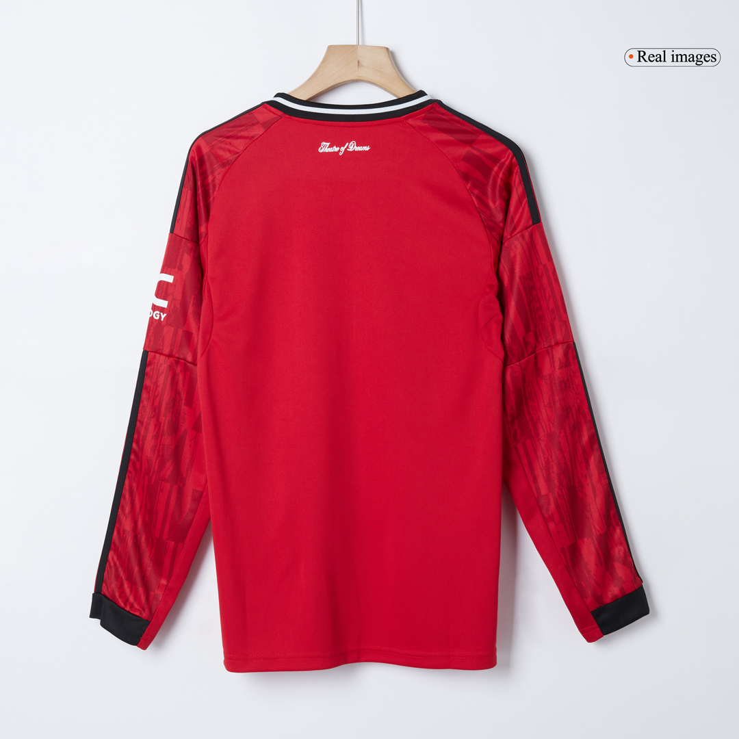 Manchester United Home Long Sleeve Jersey 2025/26