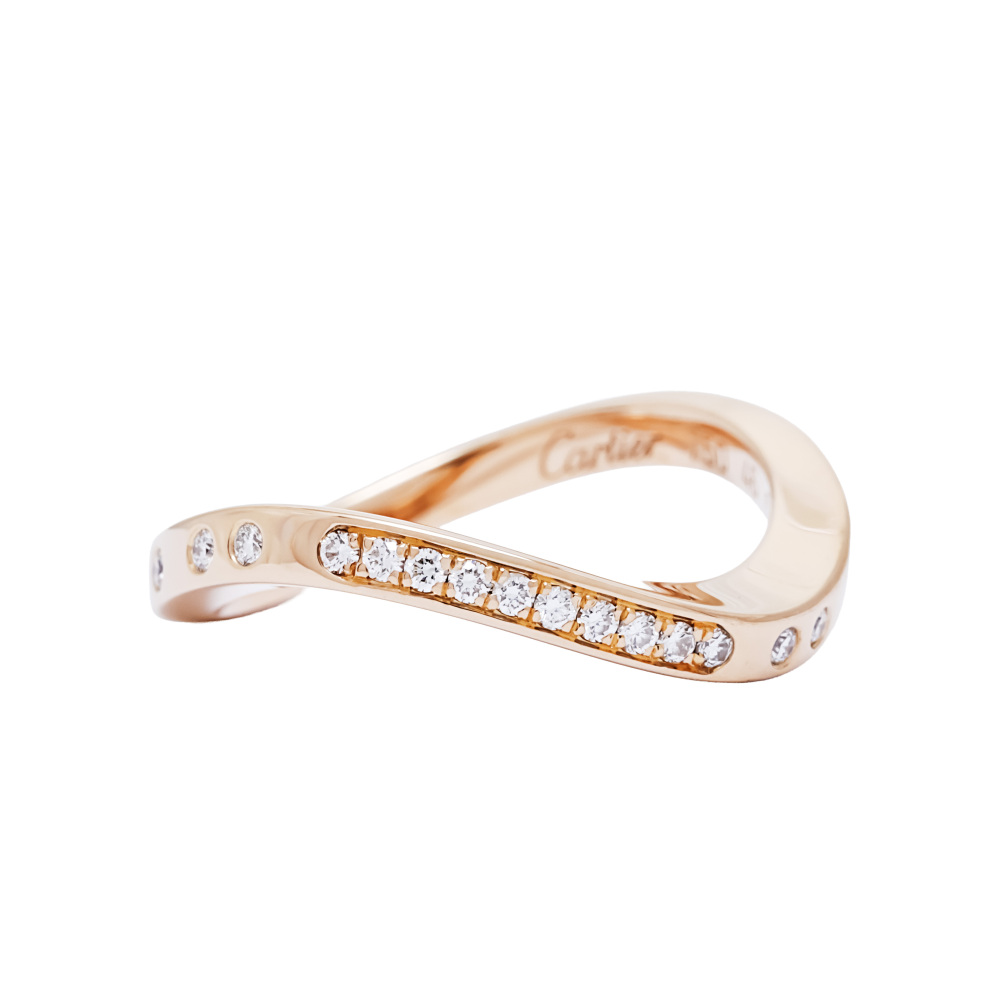 Cartier Nouvelle Berg Ring 18K Rose Gold Diamond B4094400