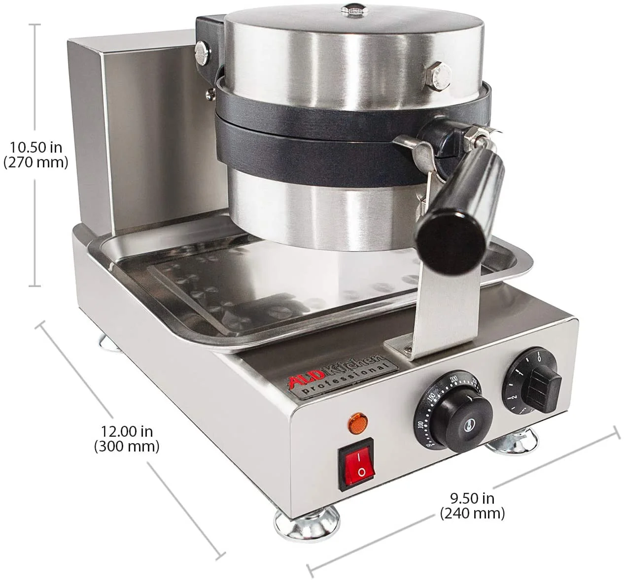 Belgian Waffle Iron | Rotating Waffle Maker | Nonstick (Classic Pattern)