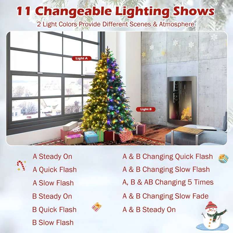 Pre-Lit Artificial Christmas Tree – Available in 5 ft and 6 ft Heights