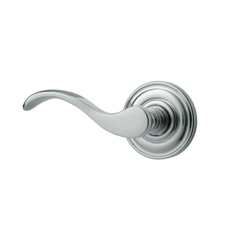 Baldwin 5455V452RMR 2 Rmr Wave Lever u0026 Less Rose Distressed Antique Nickel