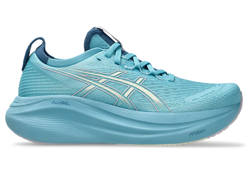 ASICS GEL-NIMBUS 27 Running Shoes Stillwater/Cream 1012B753-401