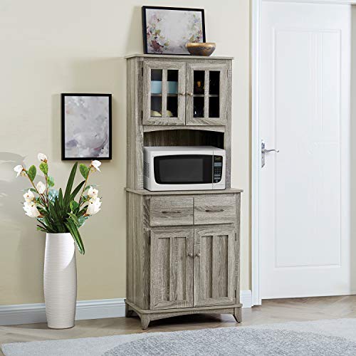 Home Source Microwave Stand Espresso