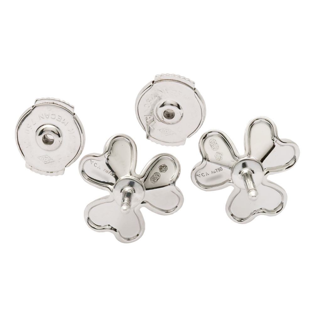Van Cleef & Arpels Frivole Earrings 18K White Gold Diamond VCARP0J600