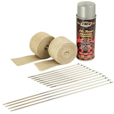 Dei 901331 Exhaust Pipe Wrap Kit Tan Wrap w/Aluminum Coating