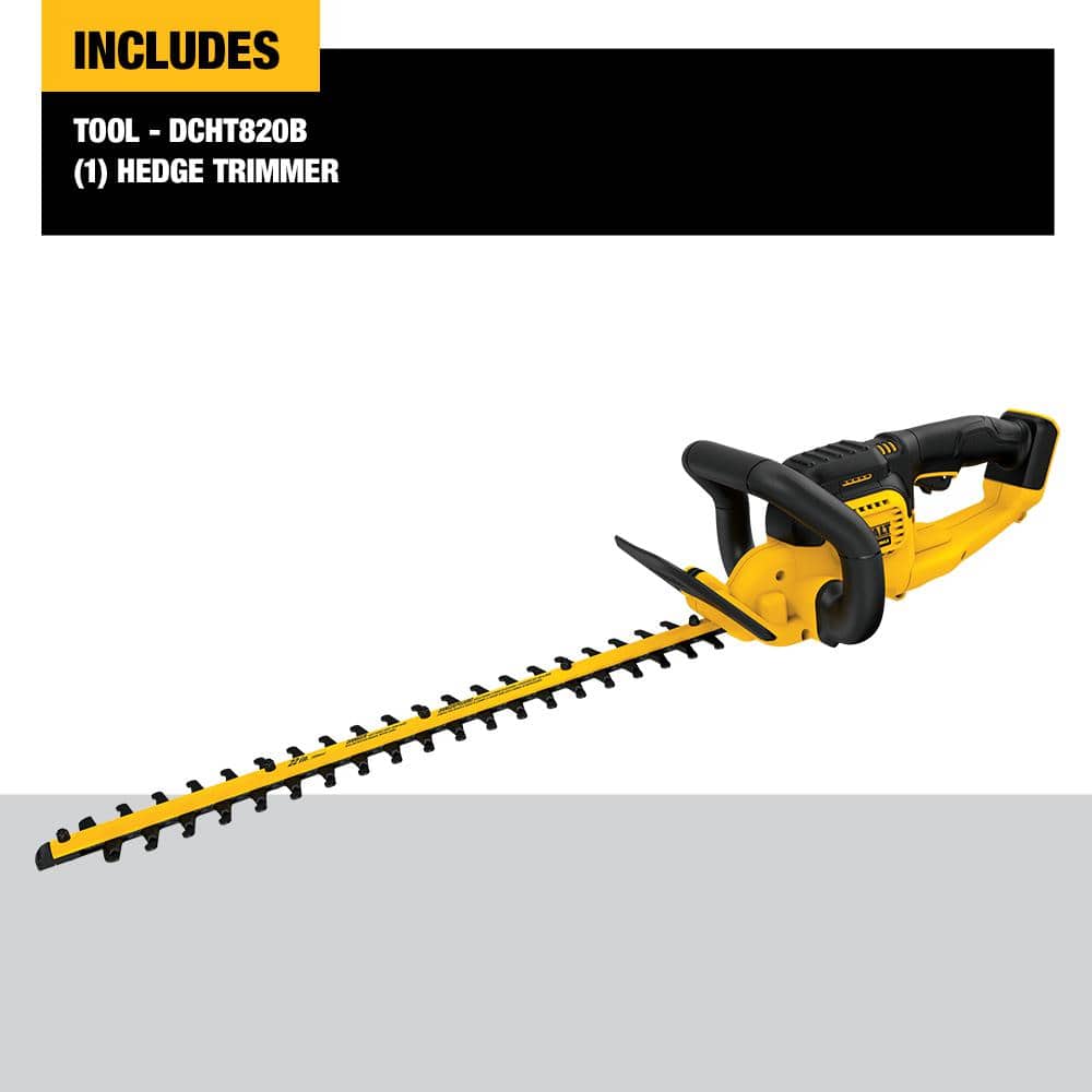 DEWALT 20V MAX Cordless Battery Powered Hedge Trimmer DCHT820B