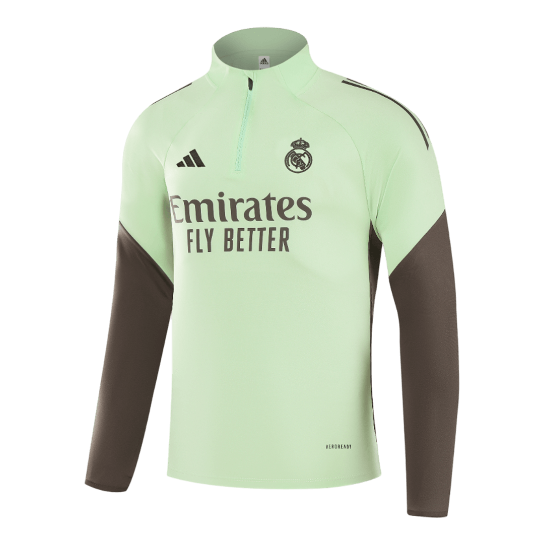 Real Madrid 1/4 Zip Tracksuit 2025/26 Green