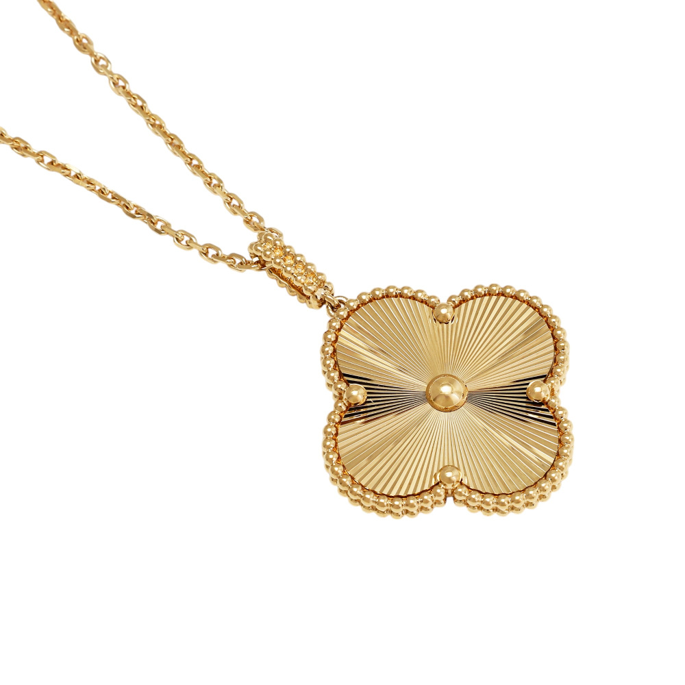Van Cleef & Arpels Magic Alhambra Necklace 1 Motif 18K Yellow Gold VCARP4KO00
