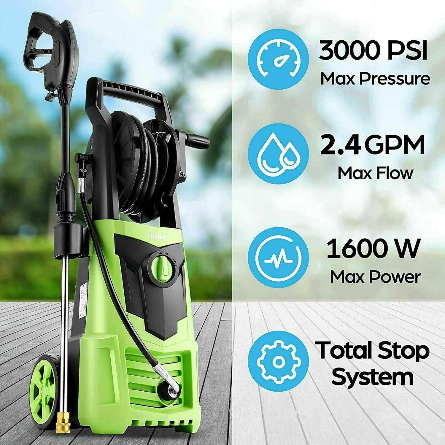 2026 Suyncll Electric Pressure Washer 3000PSI, 2.4GPM High Power Washer Cleaner NEW