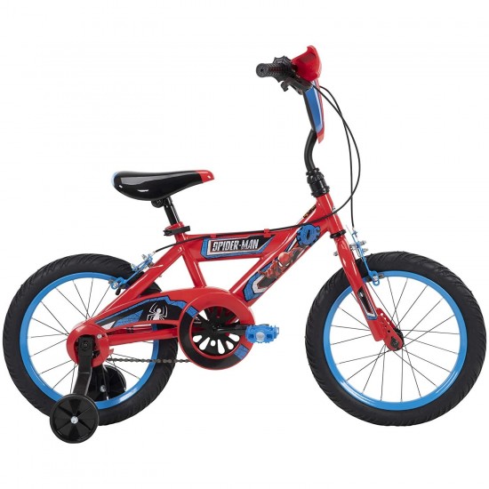 12 inch Spider-Man Kid Bike, Handlebar Plaque, Quick Connect, 12 inch