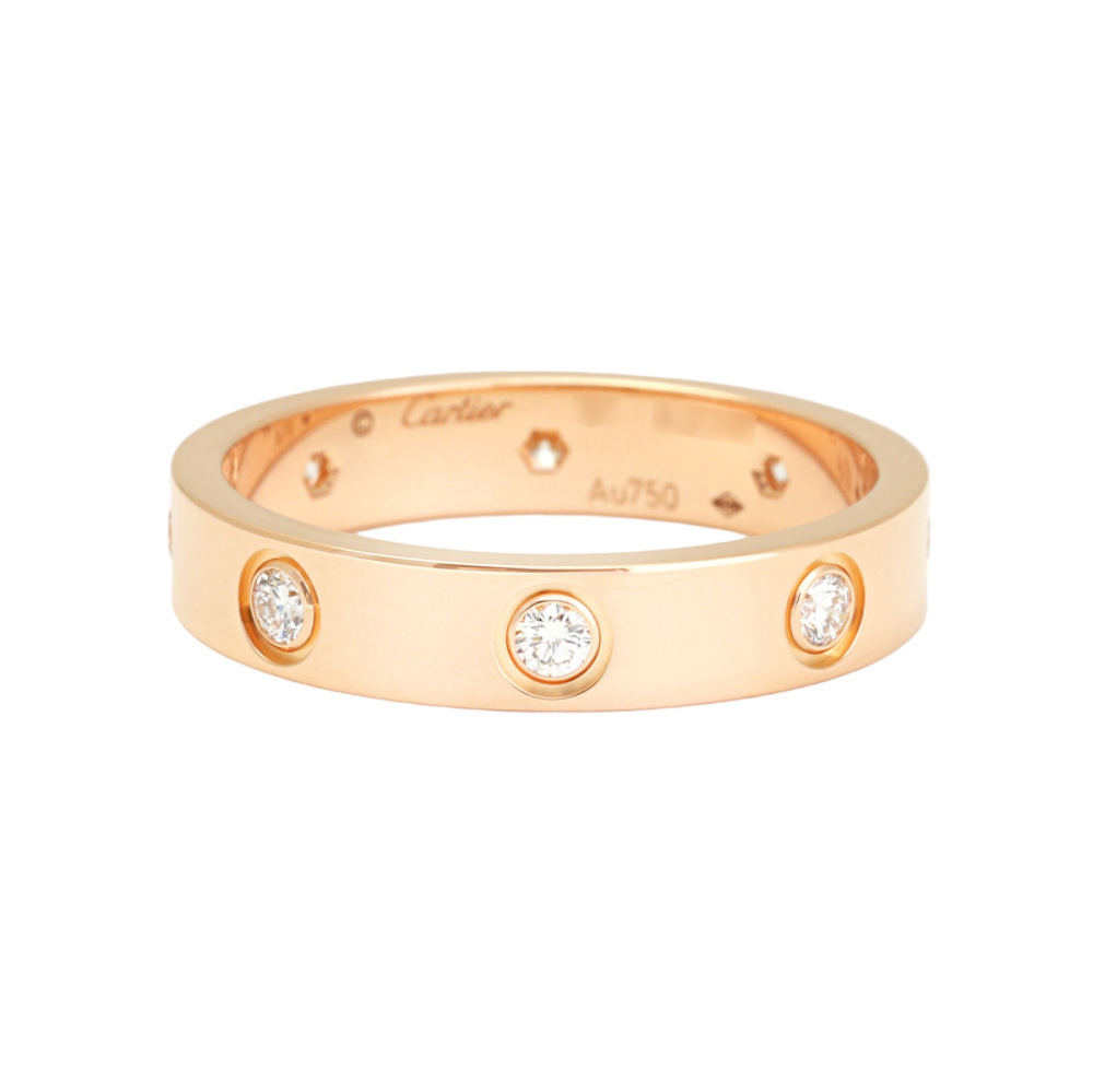 Cartier Love Sm Ring 18K Rose Gold Diamond B4050800