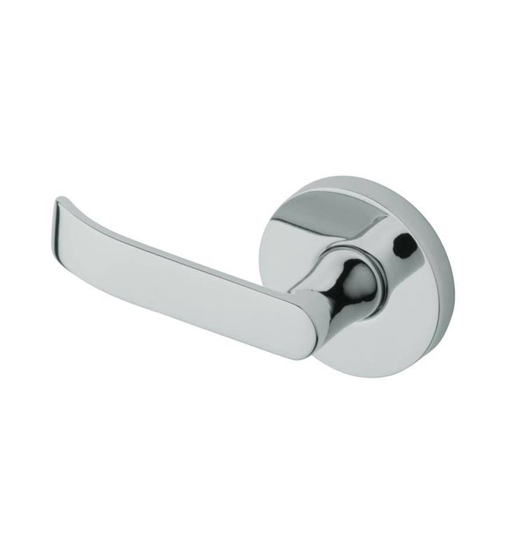 Baldwin 5460V050LMR Individual Contemporary Estate Lever Without Rosettes Satin Brass u0026 Black