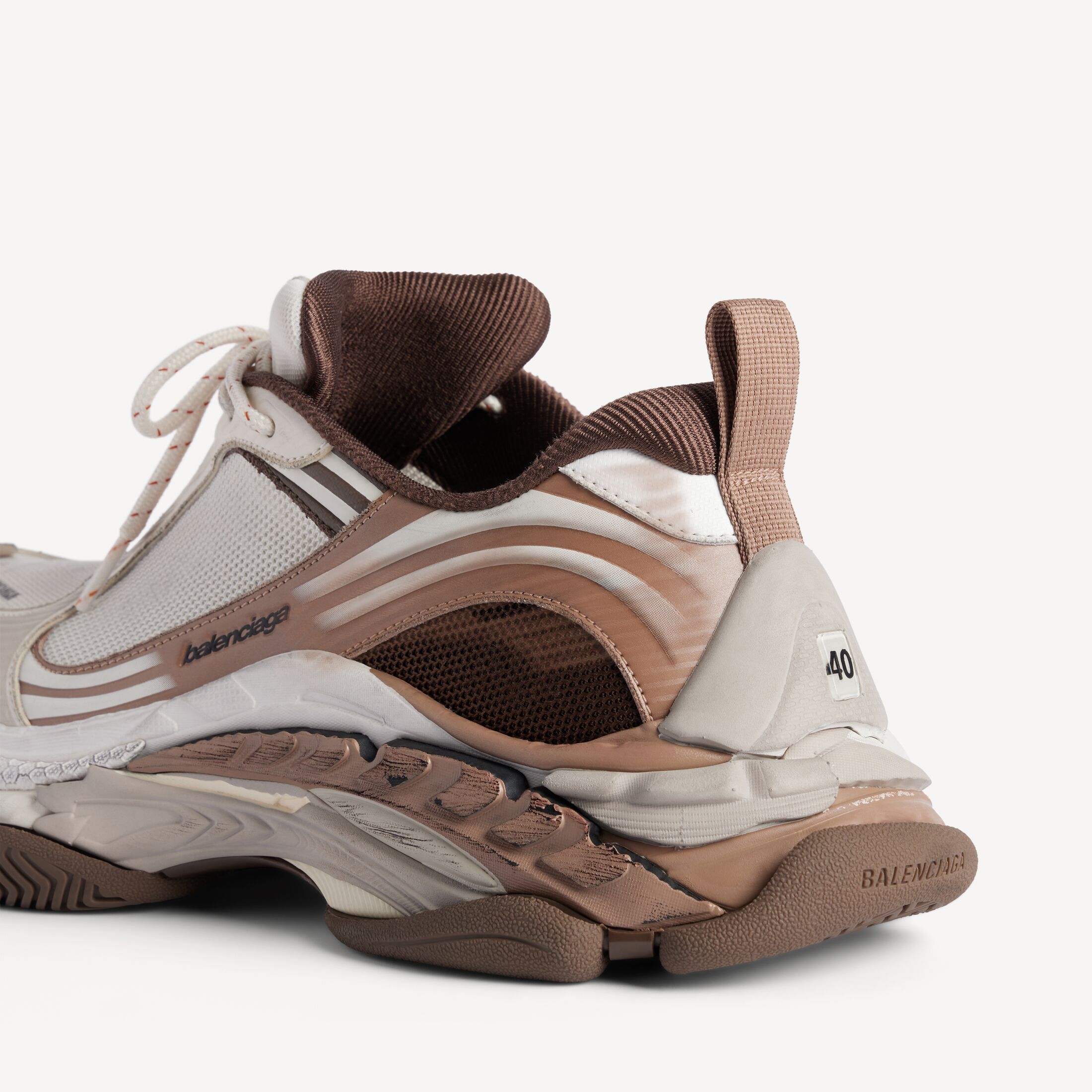 WOMEN'S TRIPLE S.2 SNEAKER IN BROWN/BEIGE Triple S.2 Sneaker in brown and beige polyurethane and polyester