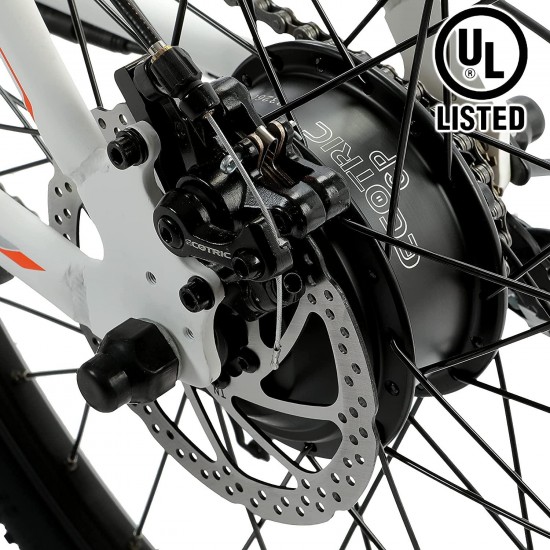 UL Certified 26″ Electric City Bicycle Bike Powerful 350W 36V/10AH Removable Lithium Battery Assist Disc Brake System Throttle Pedal Black