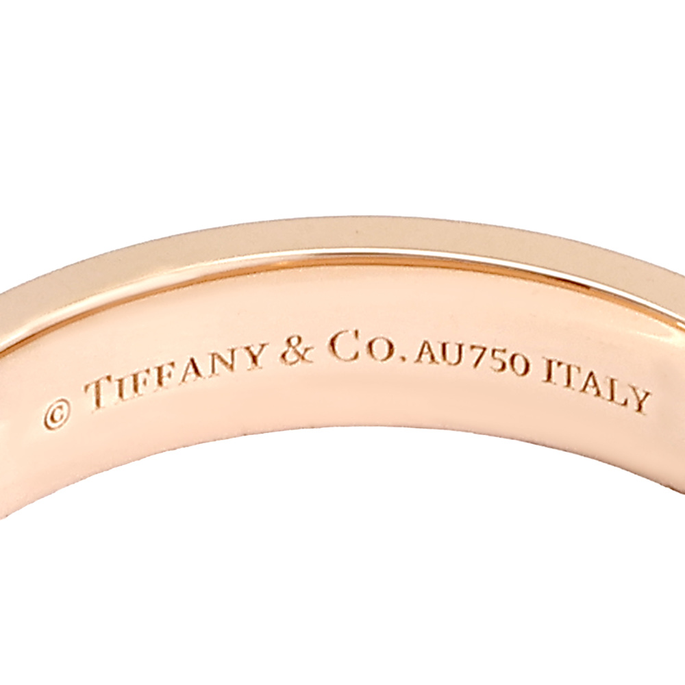 Tiffany & Co. Tiffany T True Ring 18K Rose Gold Diamond