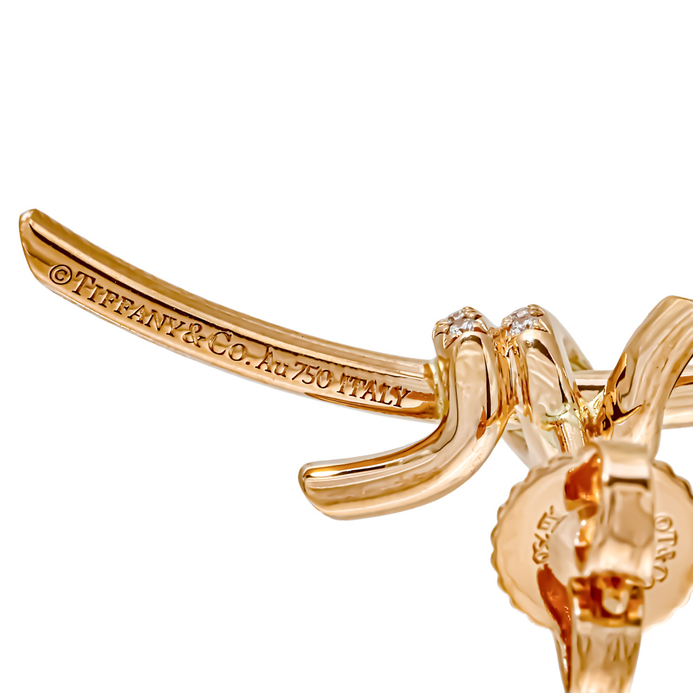 Tiffany & Co. Knot Earrings 18K Rose Gold 69526136