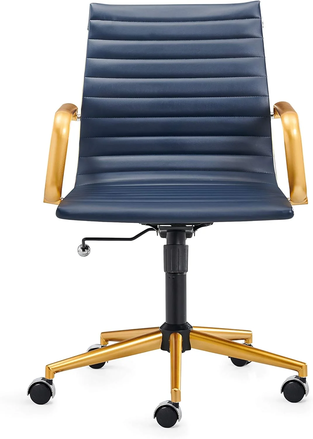 Executive Office Chair Office Chair Rolling Office Chair With Back Support Ergo Office Chair With Caster Wheels Office Chair For Heavy People 320Lbs Swivel Office Chair (GD-Blue)