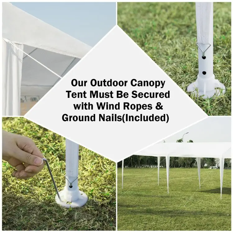Premium 10′ x 30′ Pop-Up Canopy Tent with 8 Zippered Sidewalls – Commercial-Grade Party Shelter