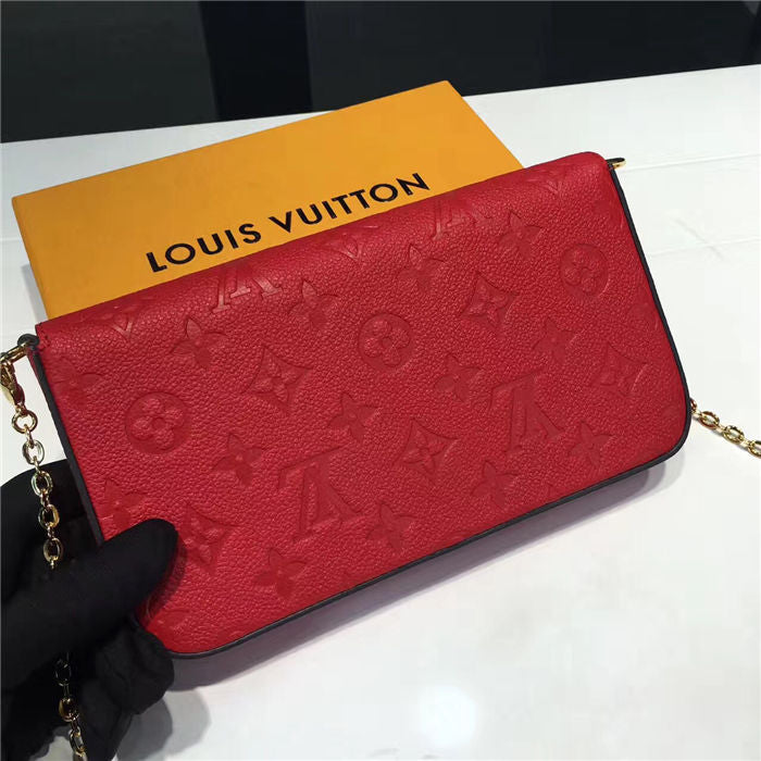Louis Vuitton F Licie Pochette Scarlet Red 21cm/8.3in