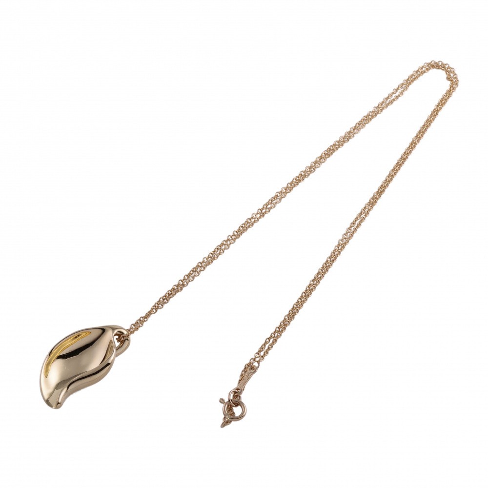 Tiffany & Co. Elsa Peretti Leaf Necklace 18K Yellow Gold
