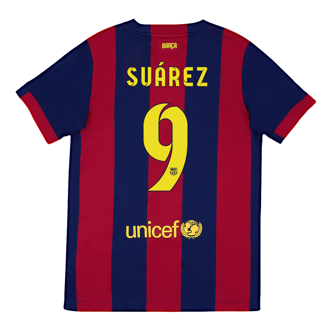Retro Soccer Jersey SUÁREZ #9 Barcelona Home 2014/15