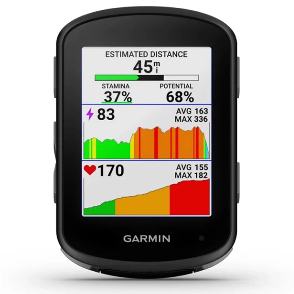 Garmin 010-02694-00 Edge 540, Compact GPS Cycling Computer, Device Only Bundle with Workout Cooling Sport Towel and Deco Essentials Wearable Commuter Front and Rear Safety Light