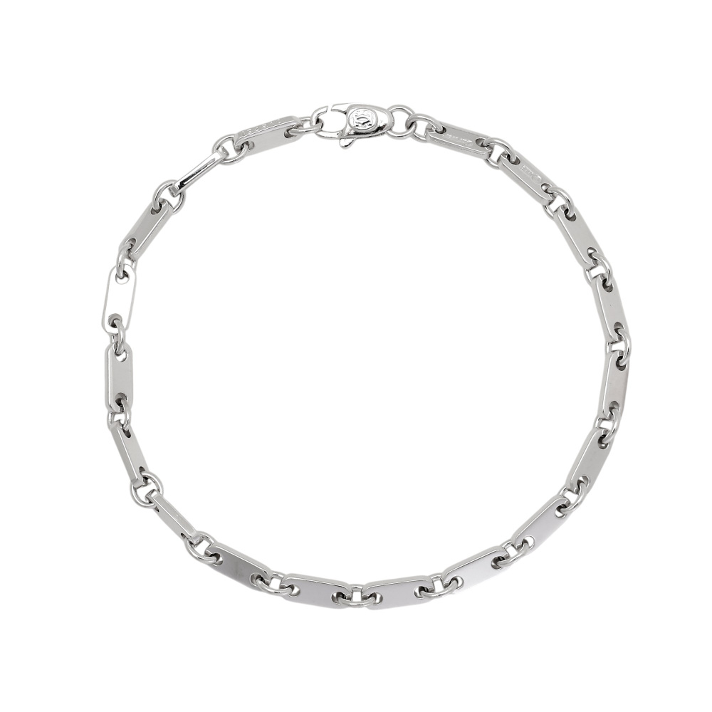 Cartier Figaro Bracelet 18K White Gold 488525