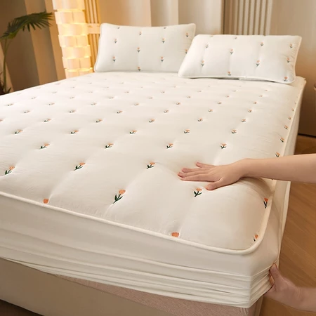 Mattress Protector Cover Queen/King Size Bed Sheet Cadar Kalis Premium Soft Thicken Cover With Cotton