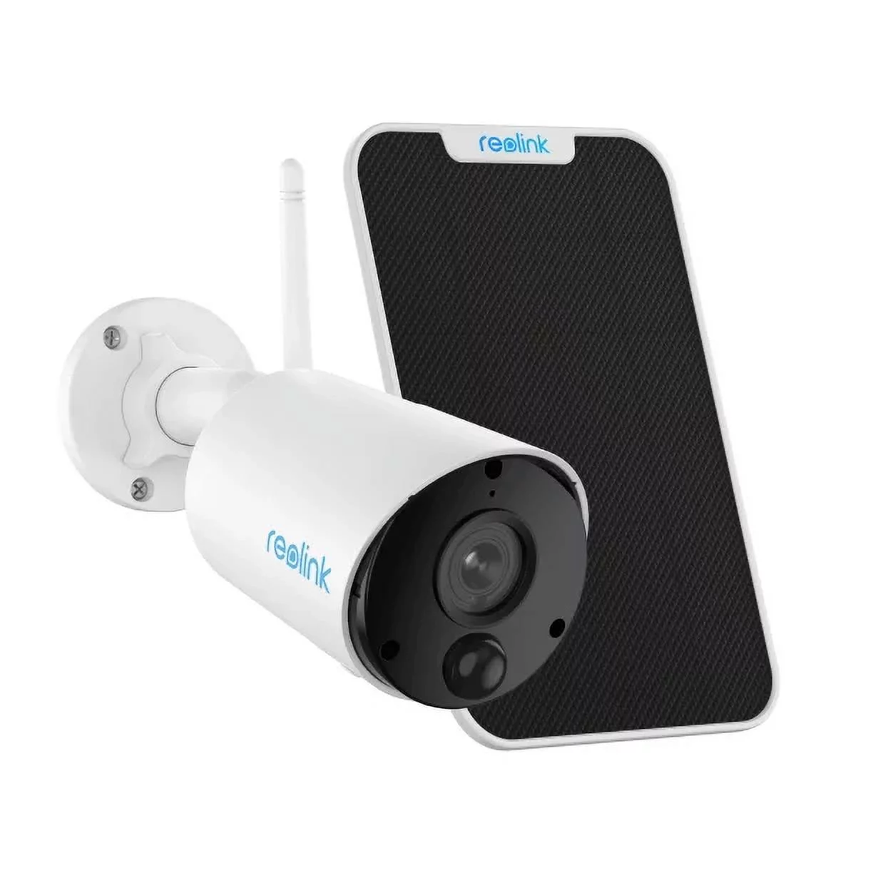 Reolink 3MP Outdoor/Indoor Rechargeable Battery-Powered Wireless WIFI Security Camera, Smart AI+PIR Detection, 2-Way Audio, Support Google Assistant, IP65 Waterproof - Argus Eco+White Solar Panel