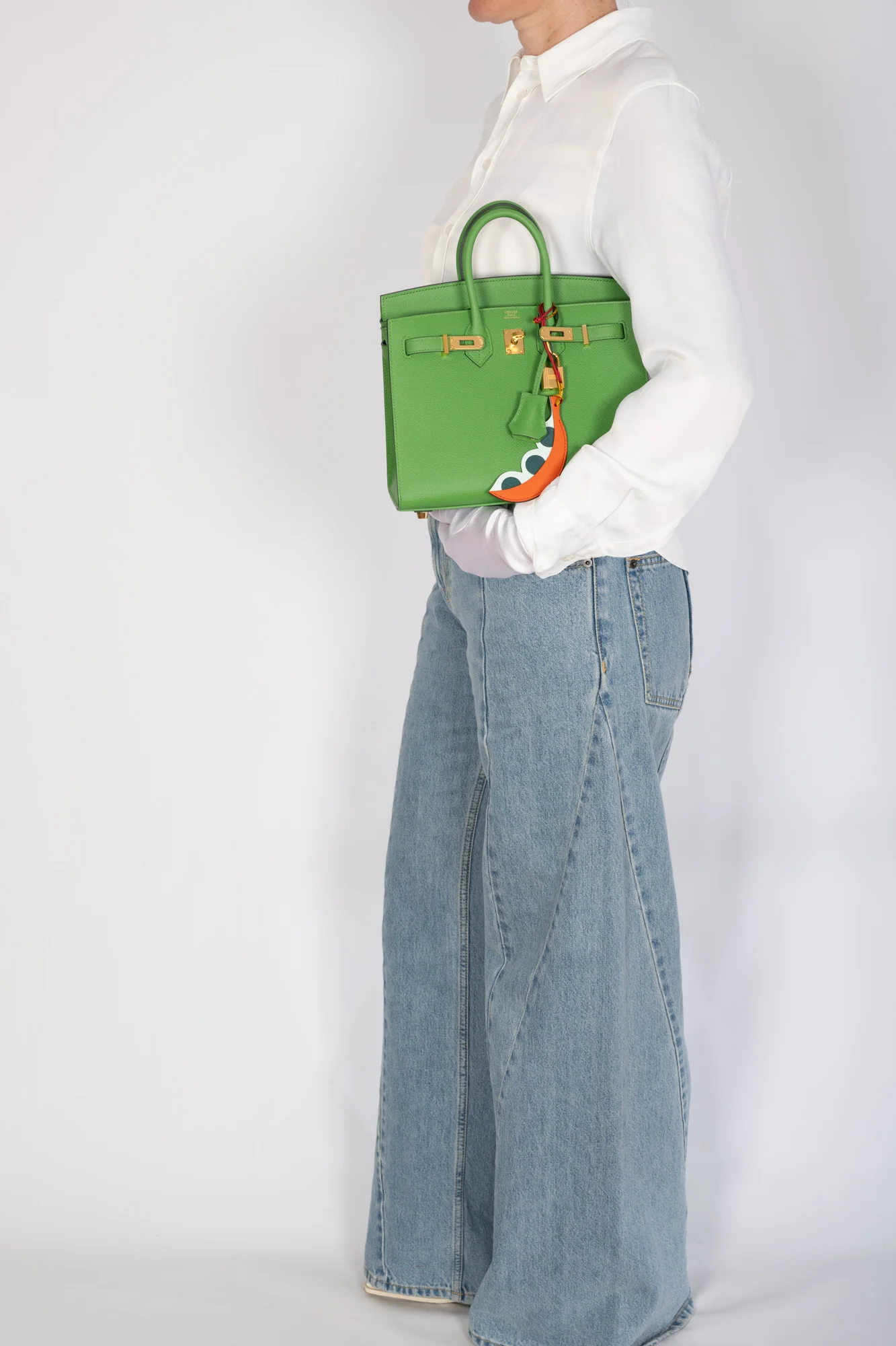 Hermès Birkin Sellier 25 Vert Yucca Epsom Gold Hardware