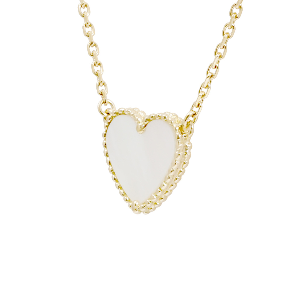 Van Cleef & Arpels Lucky Alhambra Necklace 18K Yellow Gold Mother of Pearl VCARD98700