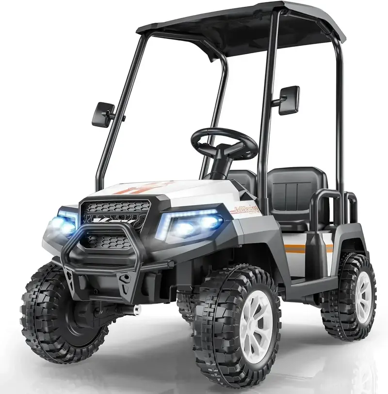 R9 Kids’ 24V Golf Cart – Remote-Controlled with Detachable Awning & Safety Features