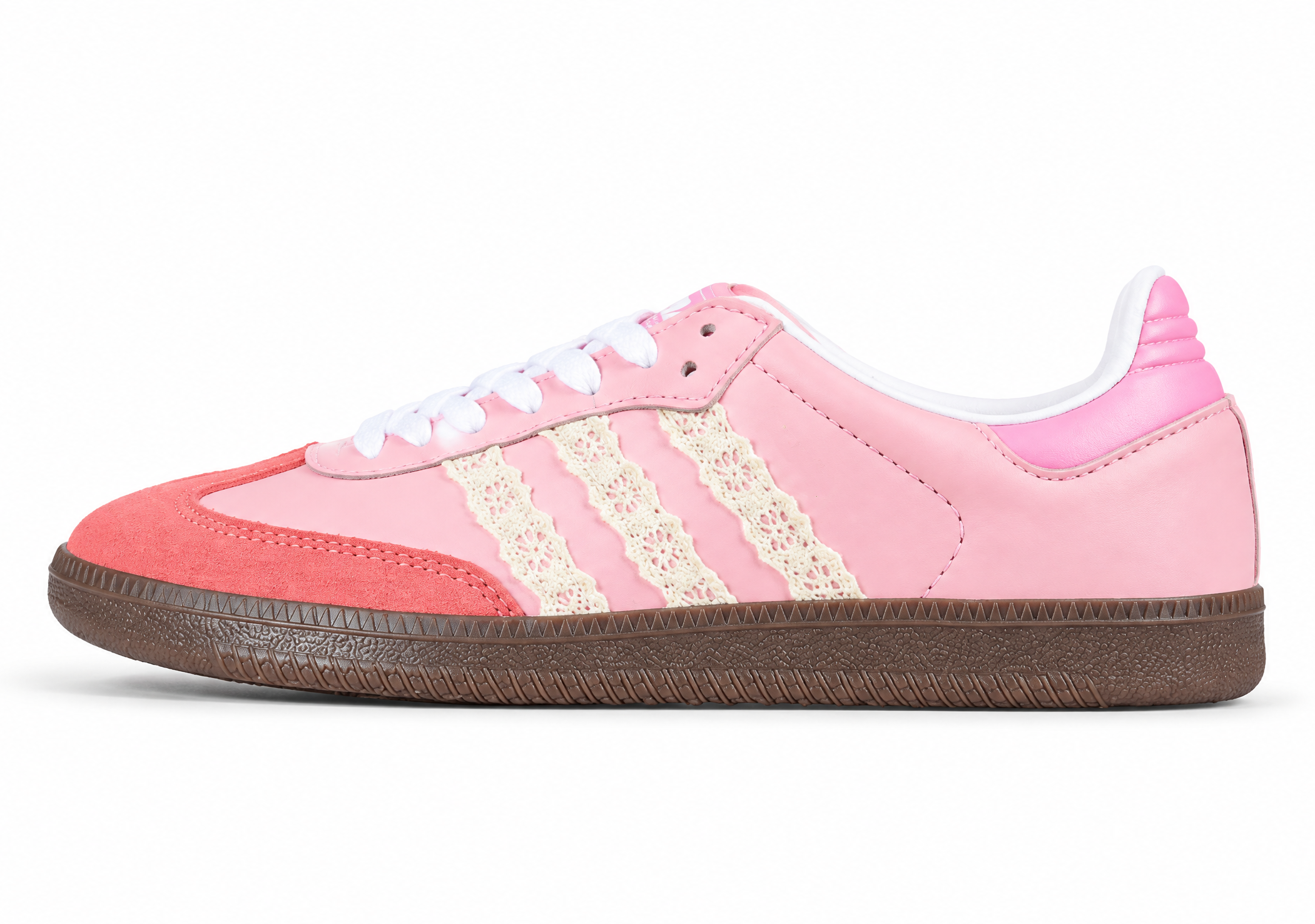 Adidas Samba Vegan White/Brown/Pink B75809