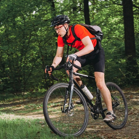 Carbon Gravel Bike, 700C Carbon Fiber Gravel Road Bicycle Disc Brake with 40c Tires Road Bike 22 Speeds