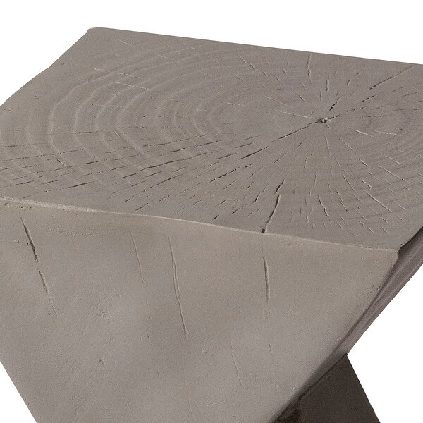 Modern Square Side Table in Fiberstone Glint Series by LeisureMod