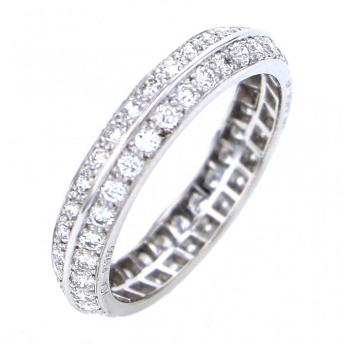 Van Cleef & Arpels Couture Eternity Ring Platinum Diamond
